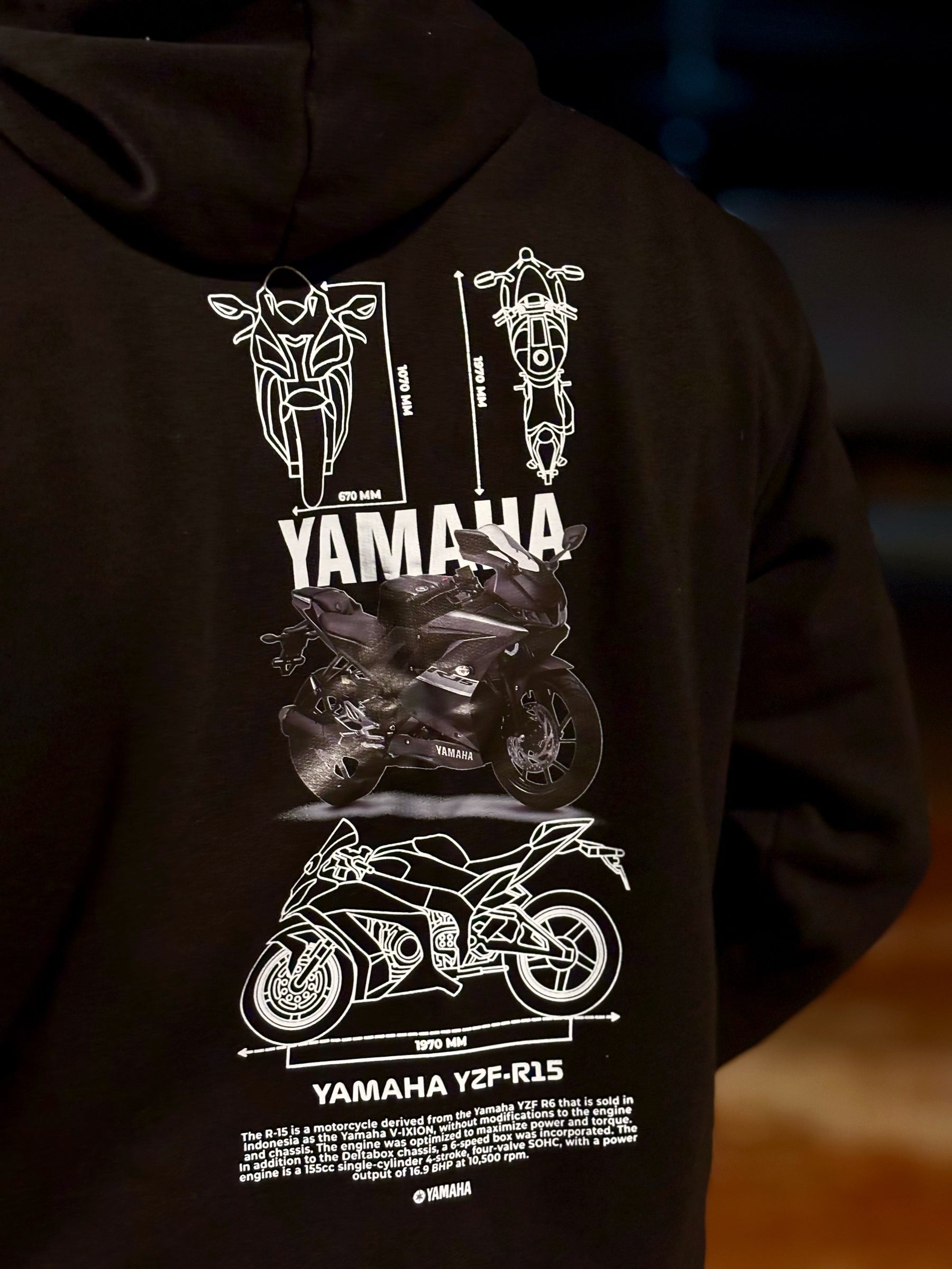 Moletom Yamaha YZF-R15 Metálico
