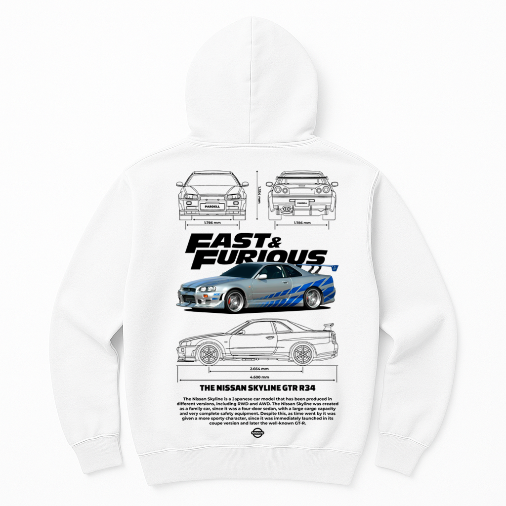 Moletom Unissex Nissan Skyline Gtr