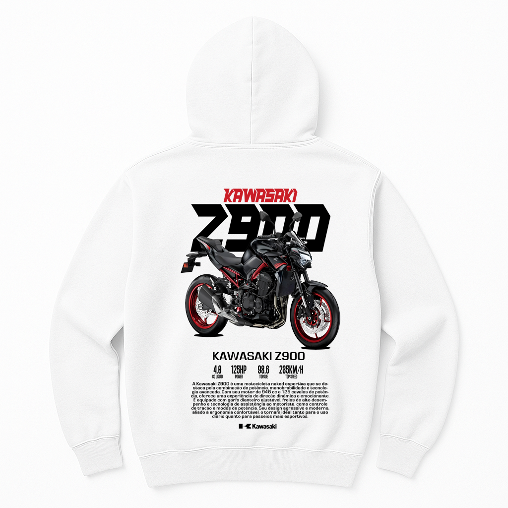 Moletom Kawasaki Z900 Vermelha