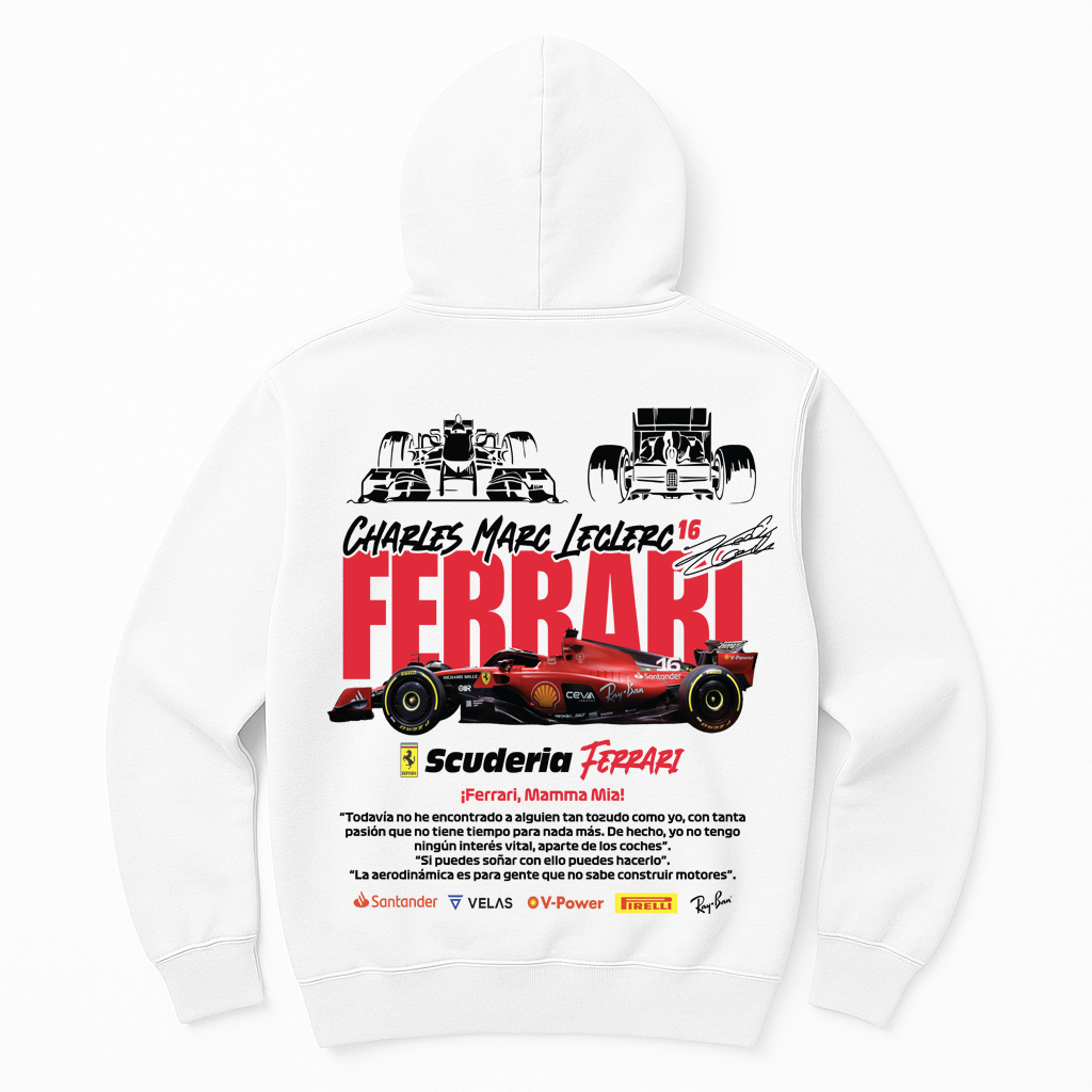 MOLETOM F1 CHARLES MARC LECLERC
