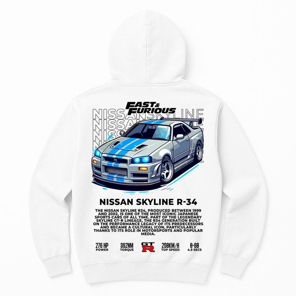 Moletom Nissan Kyline R-34