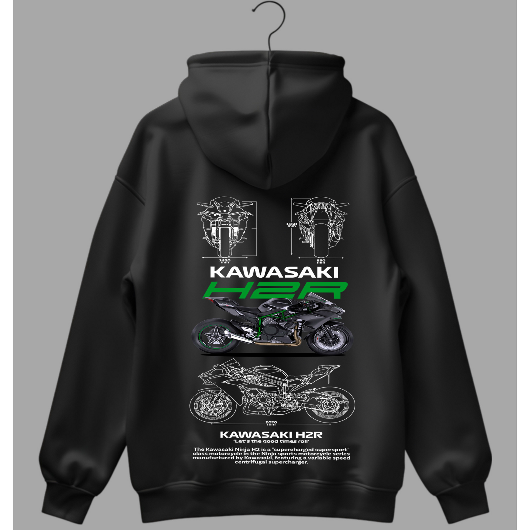 MOLETOM KAWASAKI   H2R