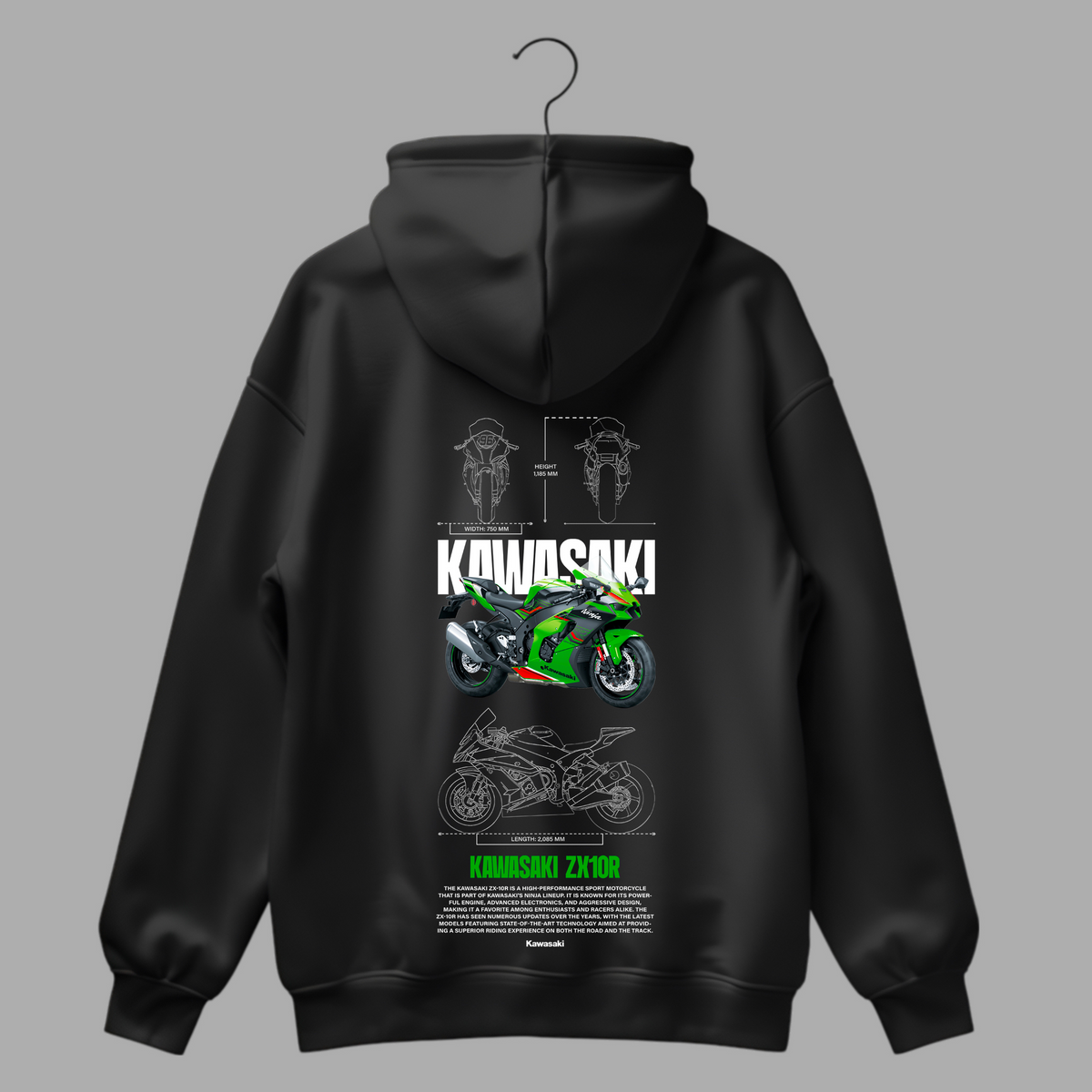 MOLETOM KAWASAKI ZX10R