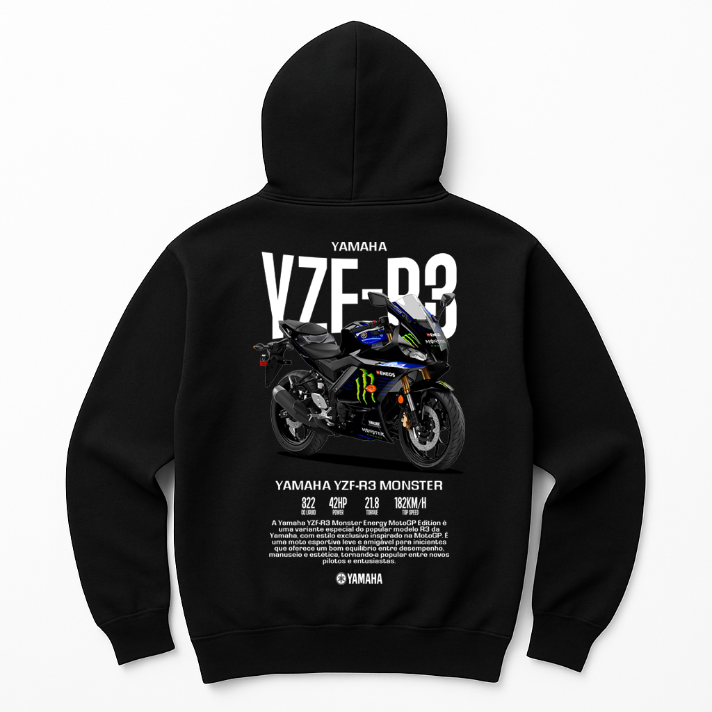 Moletom Yamaha YZF-R3 Monster