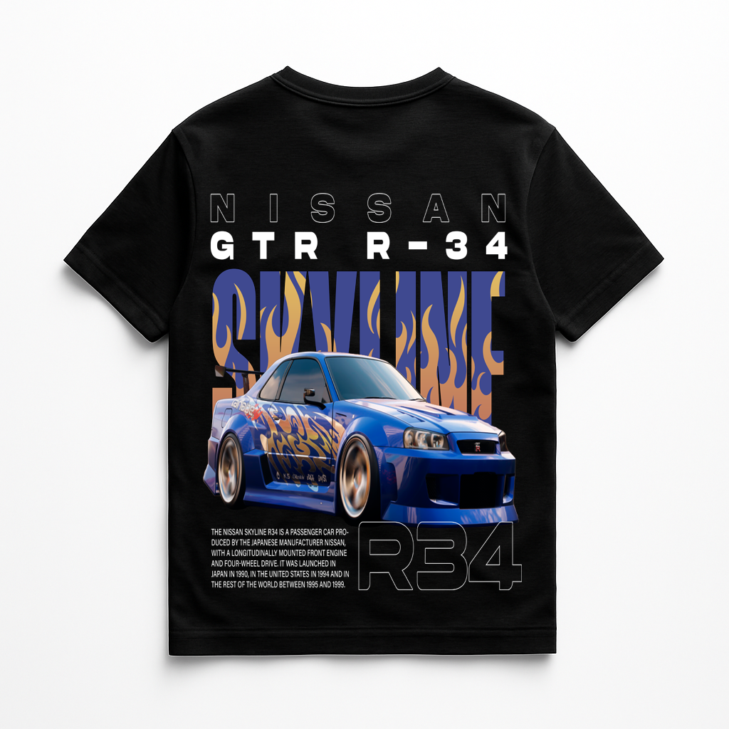 Camisa Unissex Nissan Gtr R-34