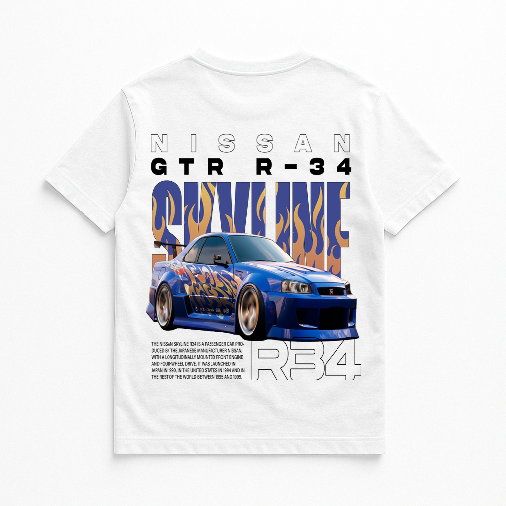 Camisa Unissex Nissan Gtr R-34