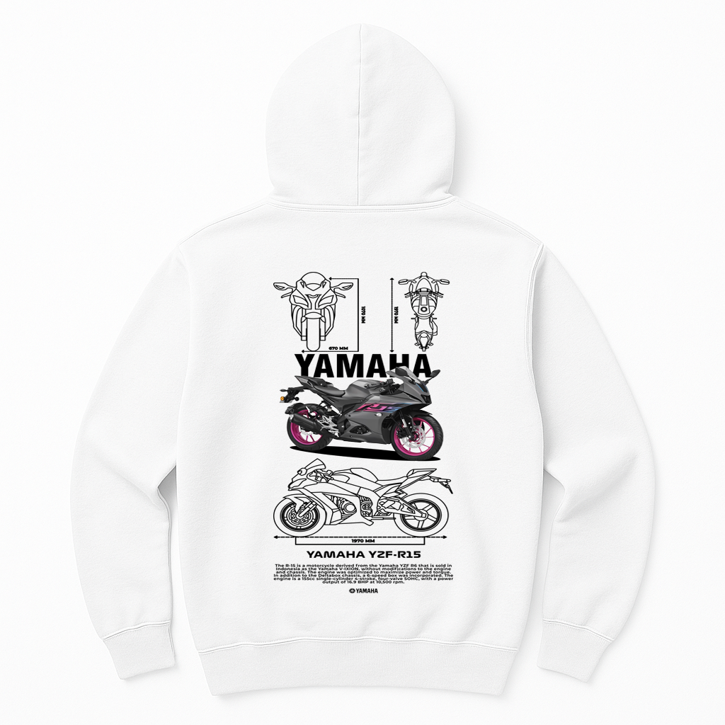 Moletom Yamaha YZF-R15 Metálico