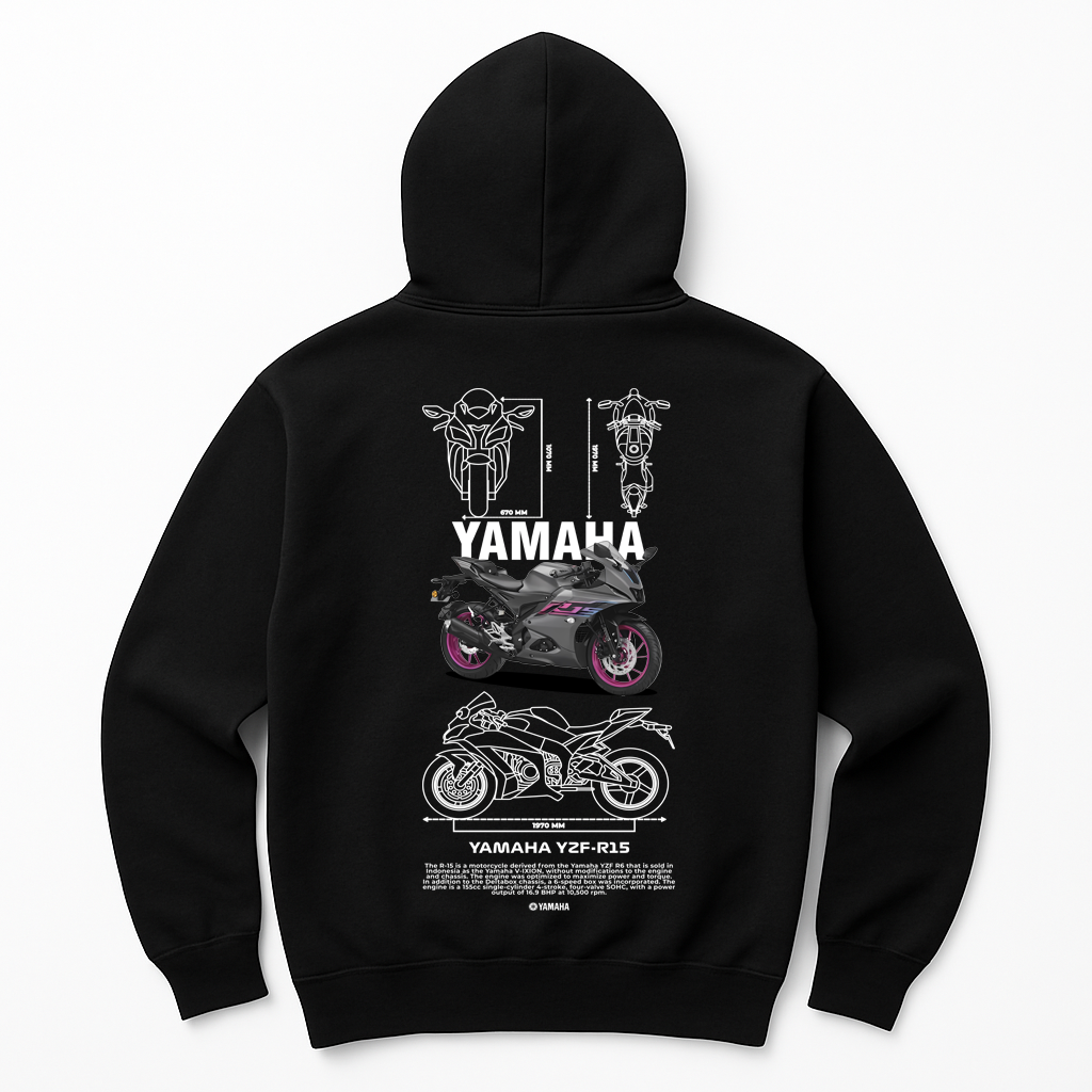 Moletom Yamaha YZF-R15 Metálico