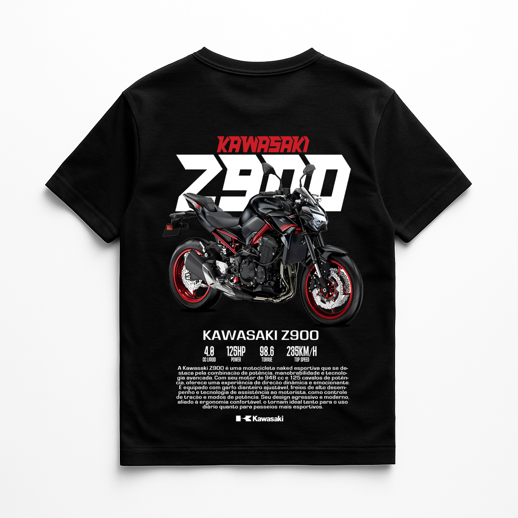 Camisa Kawasaki Z900 Vermelha