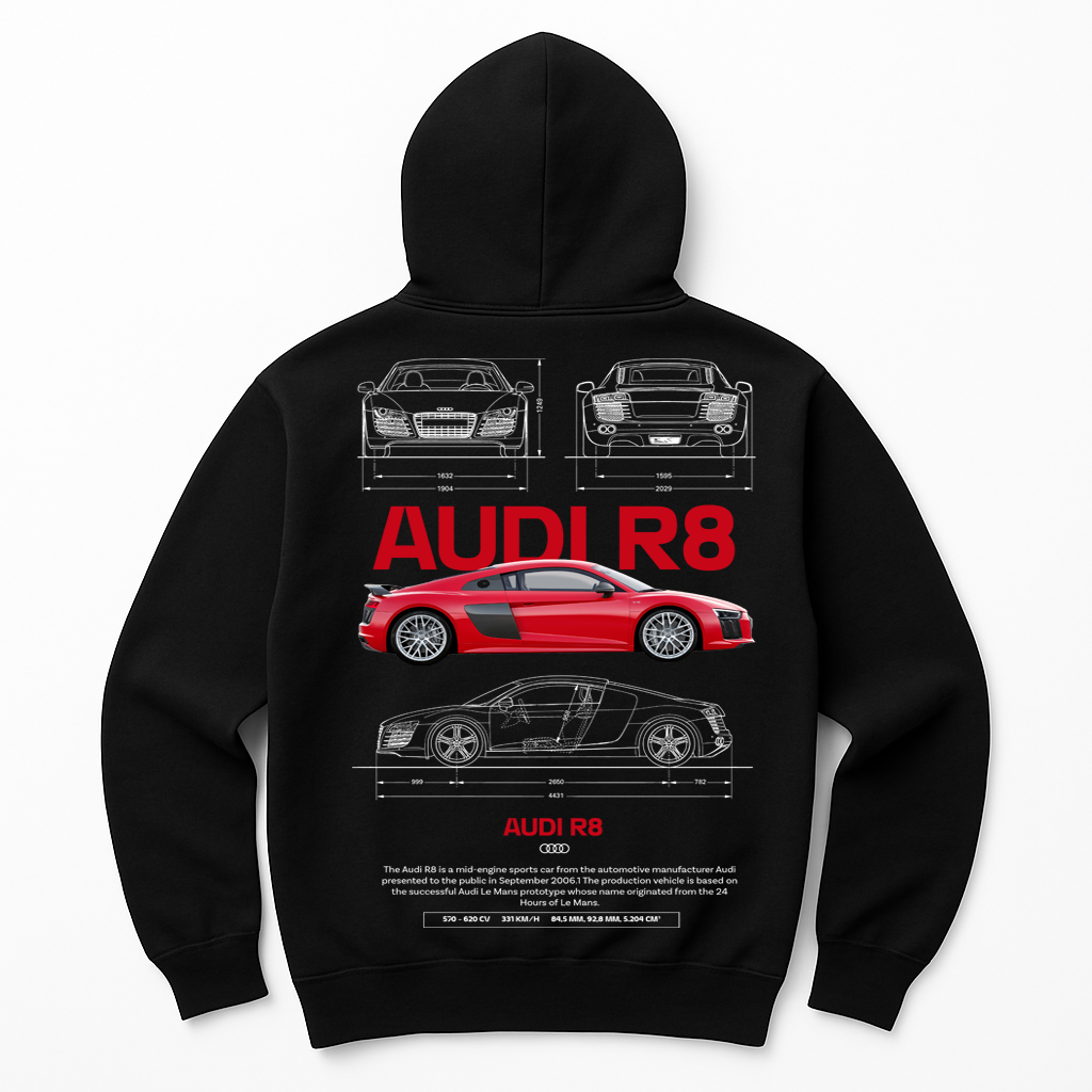 Moletom Unisex Audi R8