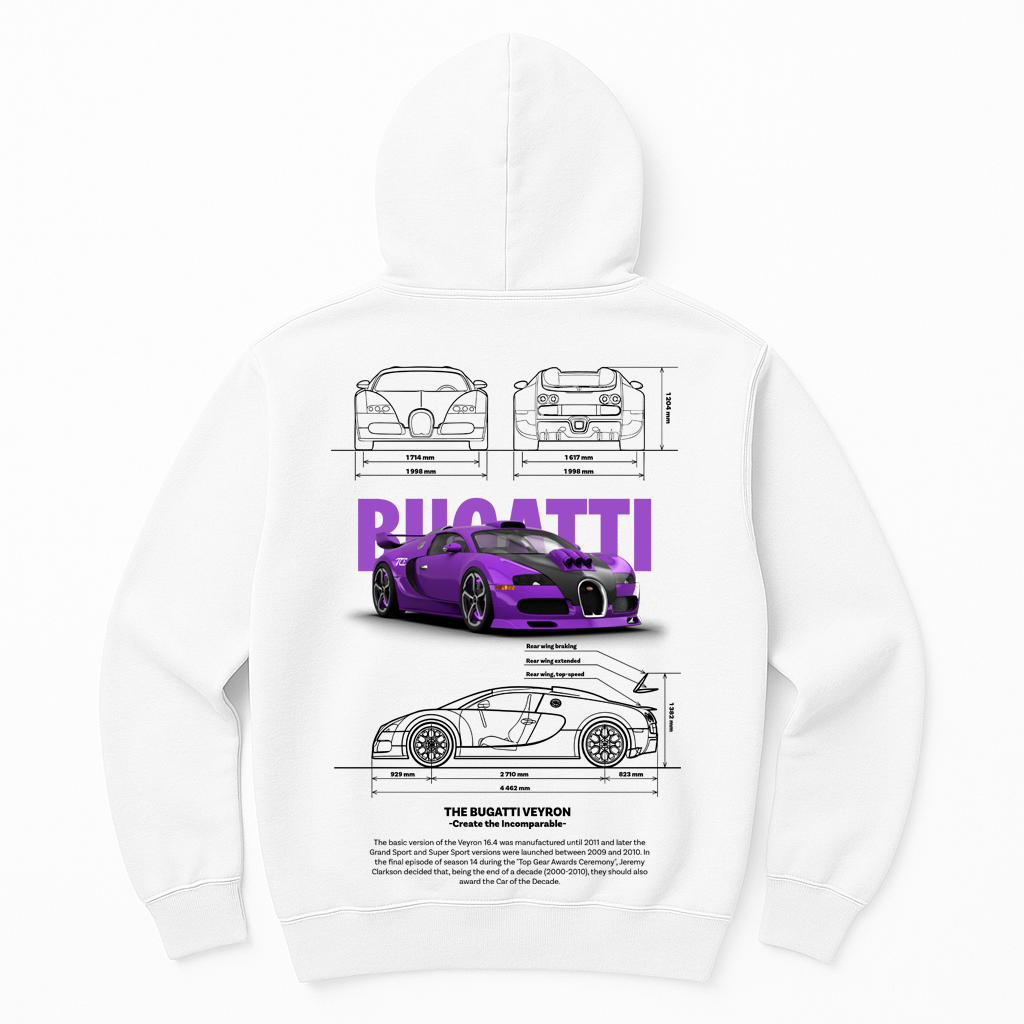 Moletom Unisex Bugatti Veyron