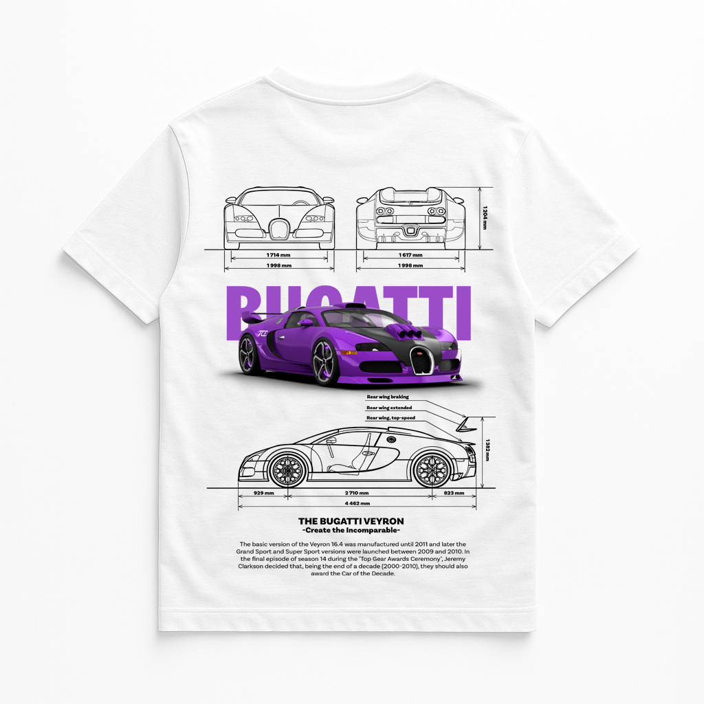 Camisa Unissex Bugatti Veyron