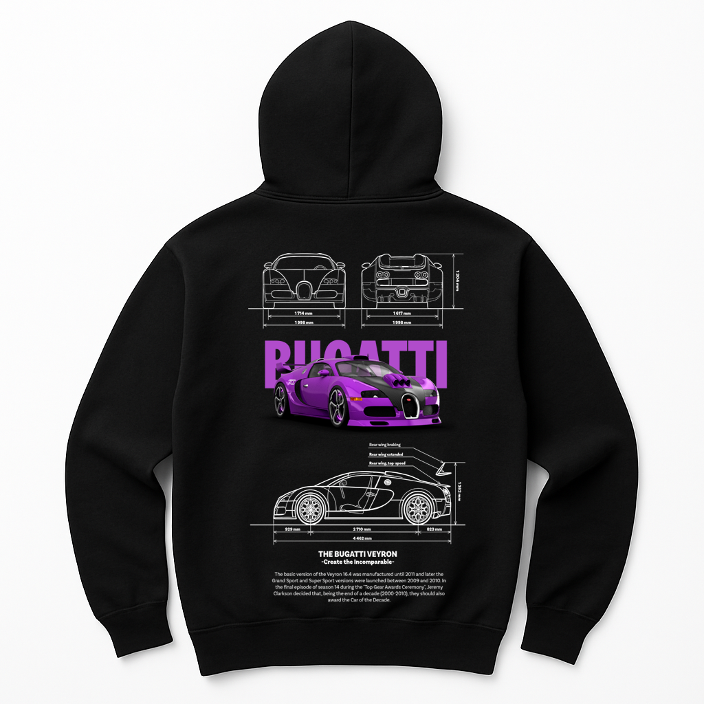 Moletom Unisex Bugatti Veyron