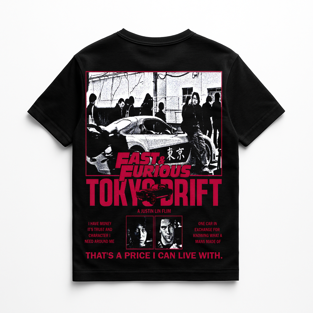 Camisa Unisex Velozes & Furiosos Tokyo Drif