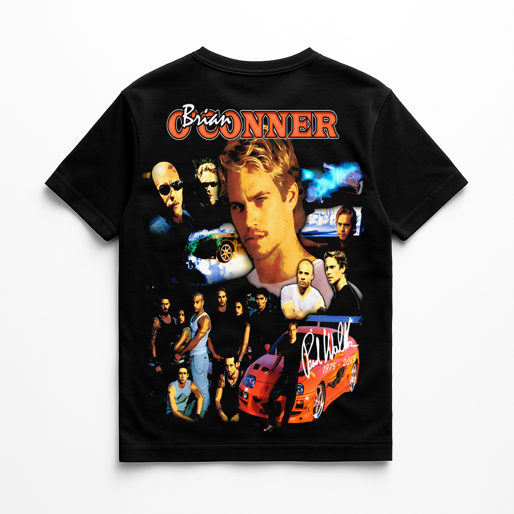 Camisa Unisex Velozes & Furiosos Brian O'Conner