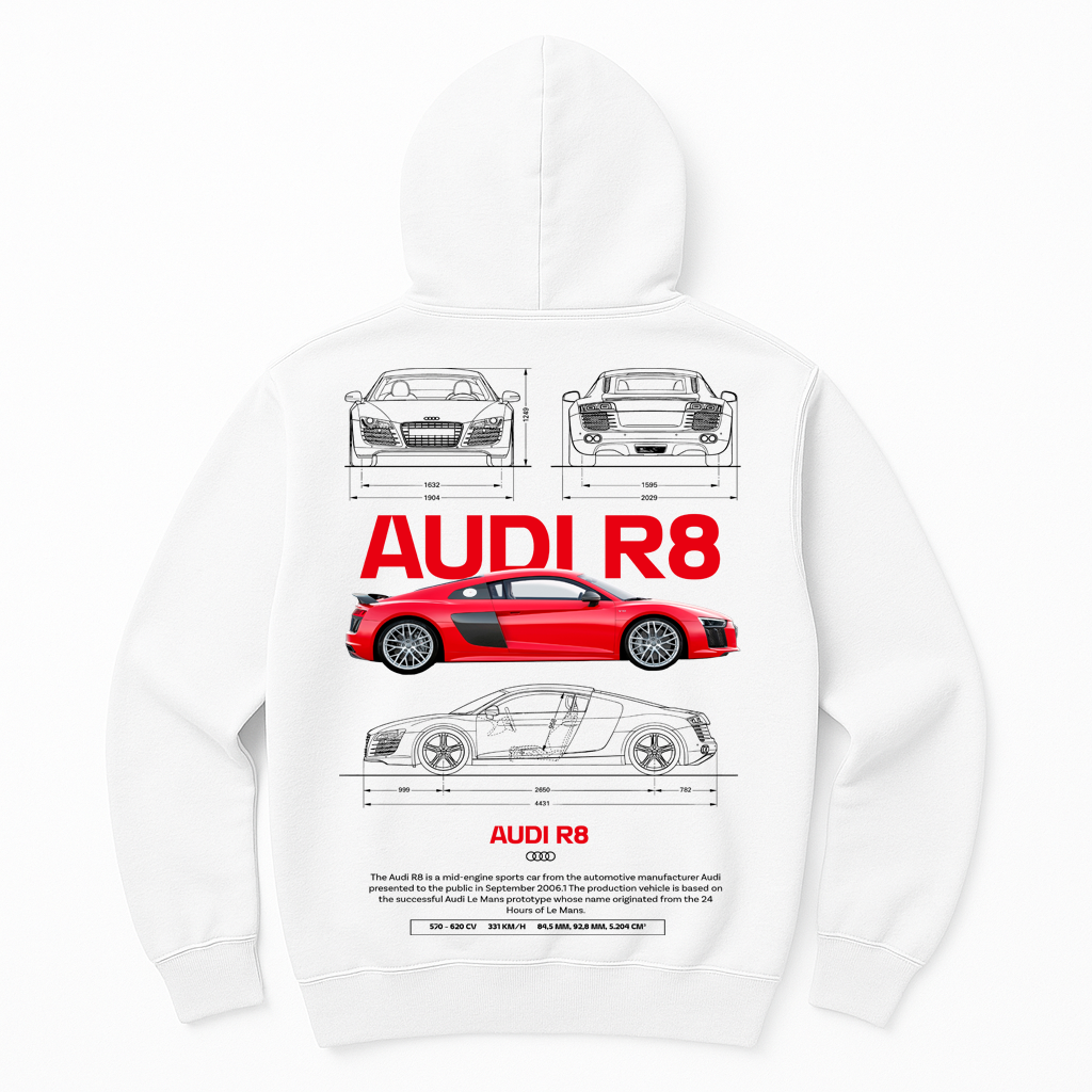 Moletom Unisex Audi R8