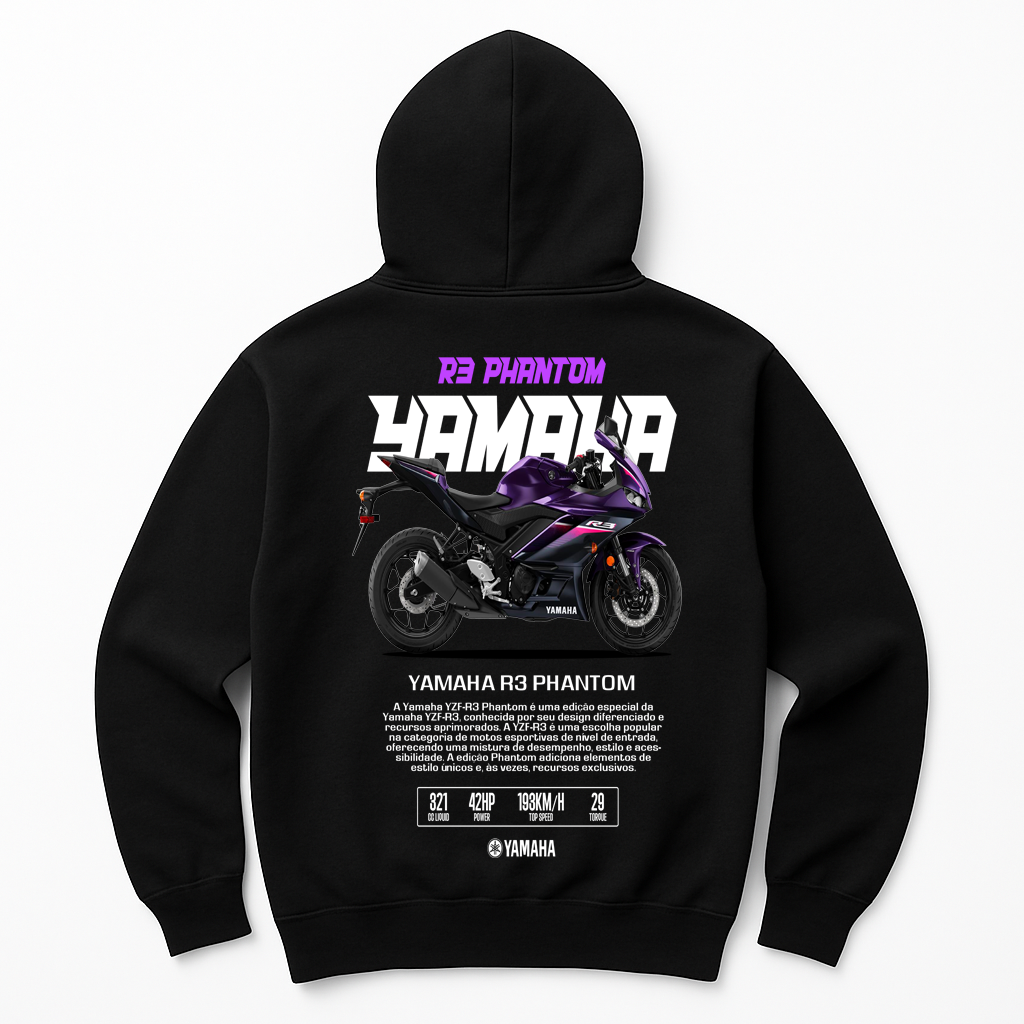 Moletom Yamaha R3 Phantom