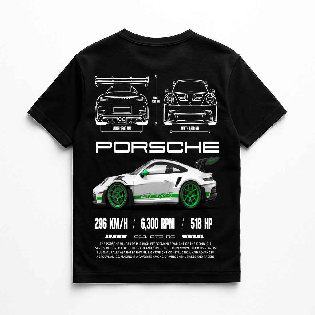 Camisa unissex Porsche 911